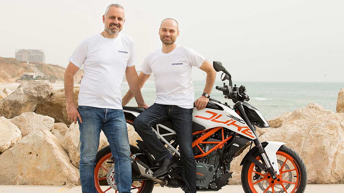 Die Köpfe hinter Ride Vision: Uri Lavi (CEO, re.) und Chef-Technologe Lior Cohen.