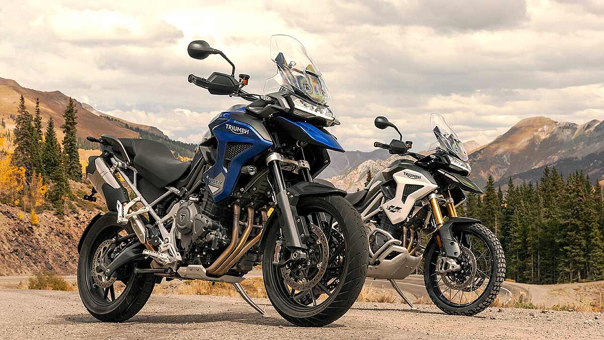 Aufwändig auf Vordermann gebracht: Die neue Tiger 1200-Familie von Triumph. Handelsstart: April 2022.