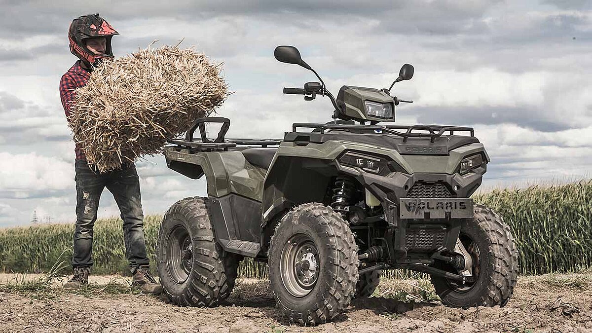 Optimiert für die Bedürfnisse des Landmanns: Das Sondermodell Agri Pro des Polaris Sportsman 570.