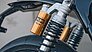 Edle Öhlins-Federbeine zieren das Heck des Speed Twin-Sondermodells