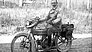 Martin Stolle auf einer Victoria mit dem M 2 B 15 Motor („Bayern-Kleinmotor“) von BMW (ca. 1921).