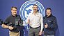 Daumen hoch für eine vertiefte Kooperation von (v.re.): Jens Engelking (Hartje), Elvis Gardini (Interphone) und Jens Ludwig (Hartje).