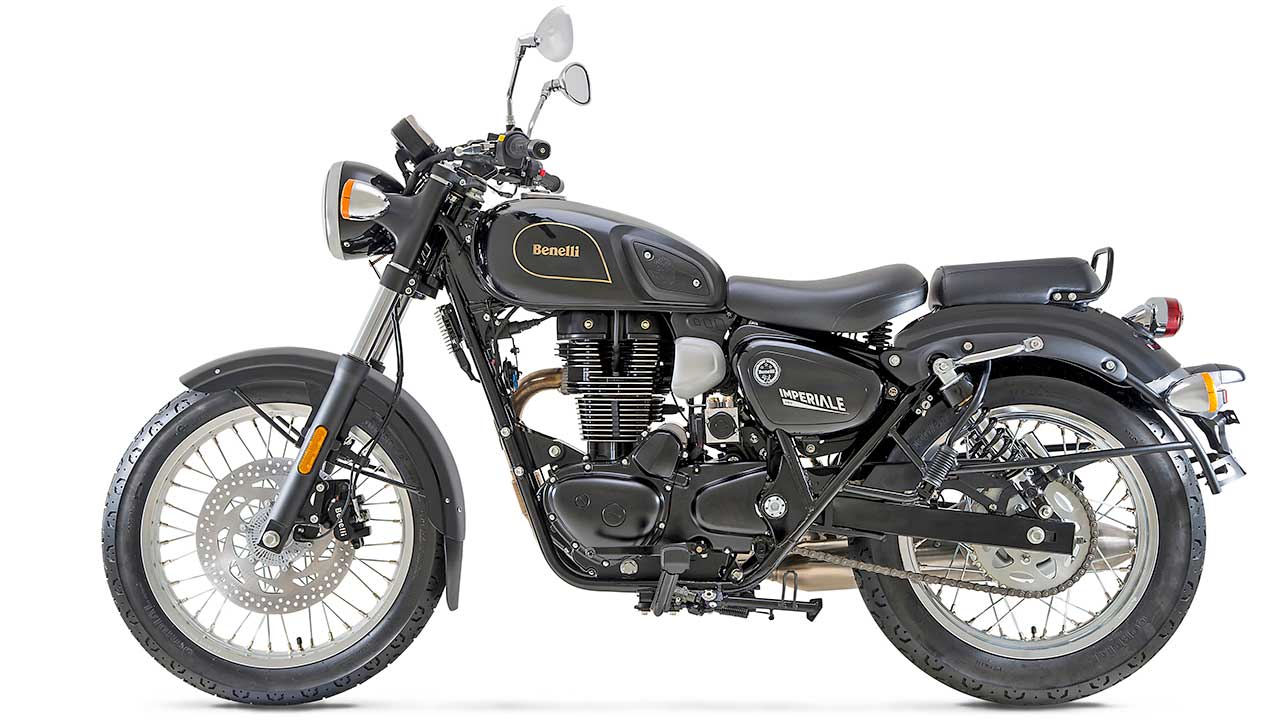 Doppelschleifen-Rohrrahmen, klassische Federelemente und kreuzbrave Technik-Features charakterisieren das Retro-Einfach-Bike.