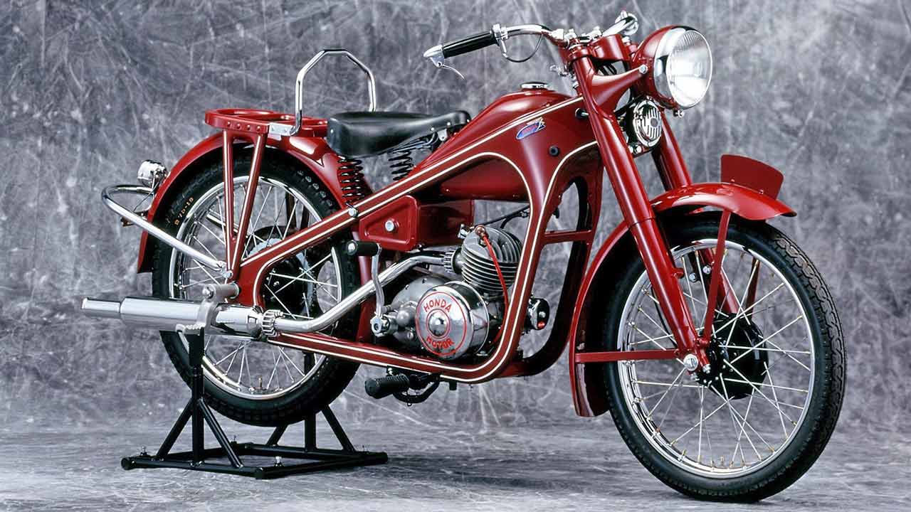 Das erste Motorrad von Honda: Die Dream DType aus dem Jahr 1949.