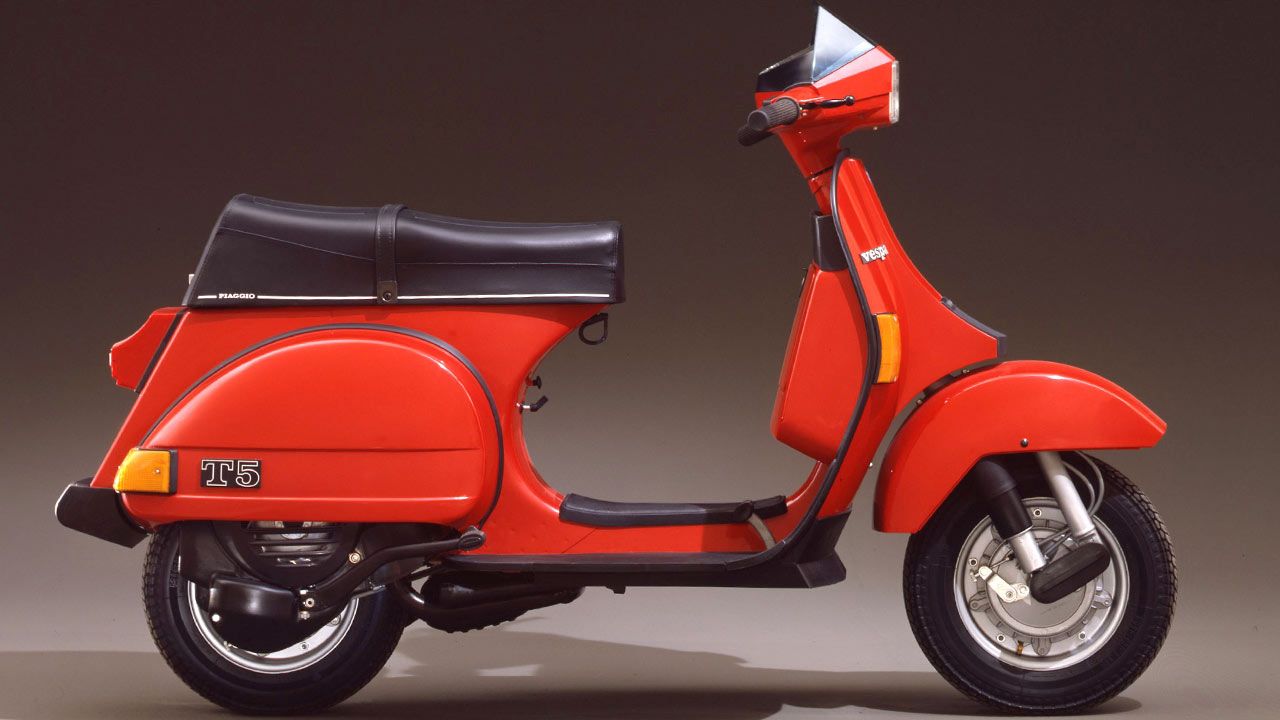 Blick ins Modell-Archiv: Die Vespa T5 aus dem Jahr 1985.