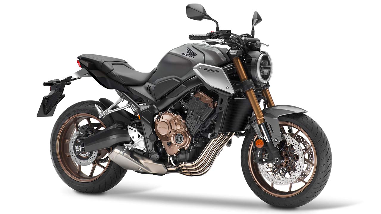 Honda CB650R anno 2021, hier in der neuen Farbe Grau.