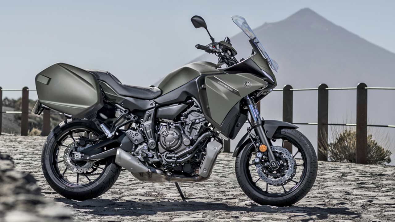 Yamaha Tracer 7 GT des Modelljahrgangs 2021.