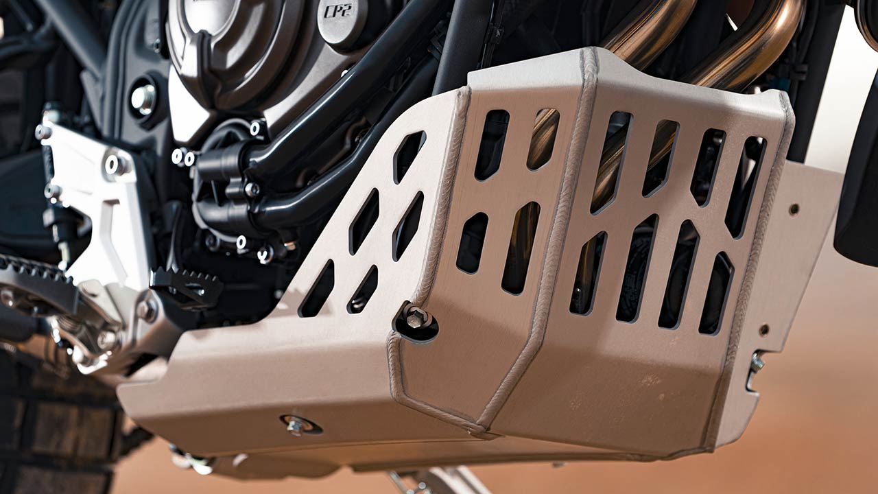 Ténéré 700 Rally anno 2020 mit mächtigem Motorschutz.