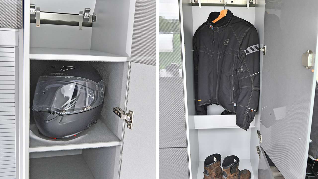 Die Ausbau-Module des Wohn-Jumpers bergen Staufächer beinahe im Überfluss.