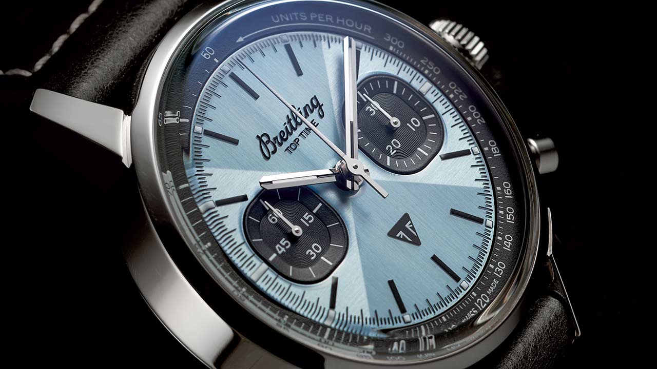 Der Chronograph zum Motorrad: Breitling Top Time Triumph.