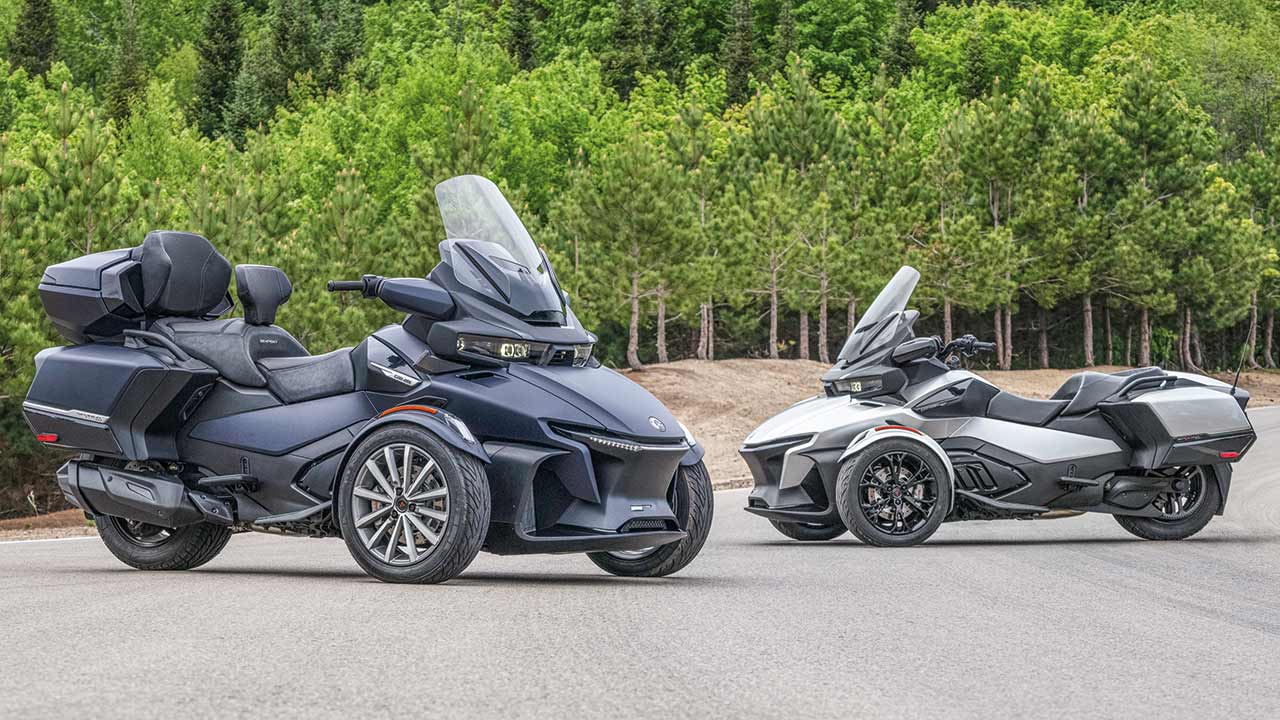 Top-Modell der Straßen-Dreirad-Baureihe von Can-Am und ungekrönter Tourenkönig: Der Spyder RT.