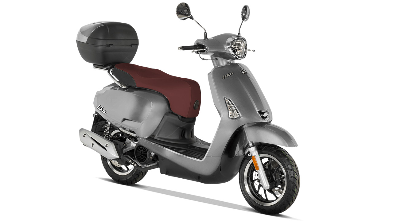 Das Sondermodell Like II 125i ABS Exclusive bringt Zusatzausstattung wie digitales, smartes Cockpit, Topcase, ABS und Sonderlackierung mit.