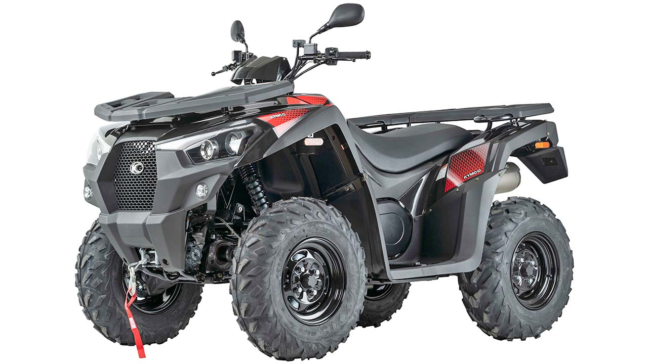 Das ATV Kymco MXU 550i liefert einen markanten Auftritt in der LoF-Klasse.