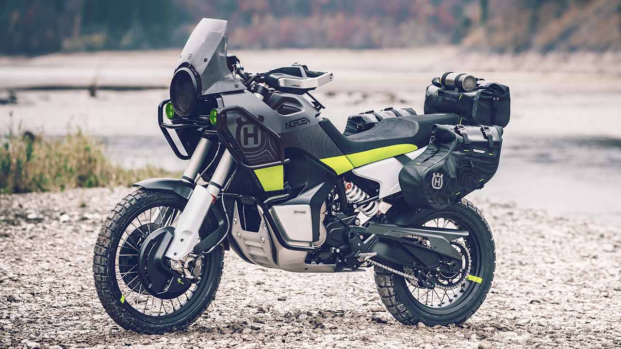 Großer Scheinwerfer, volles Adventure-Ornat: Husqvarnas Konzeptbike Norden901.