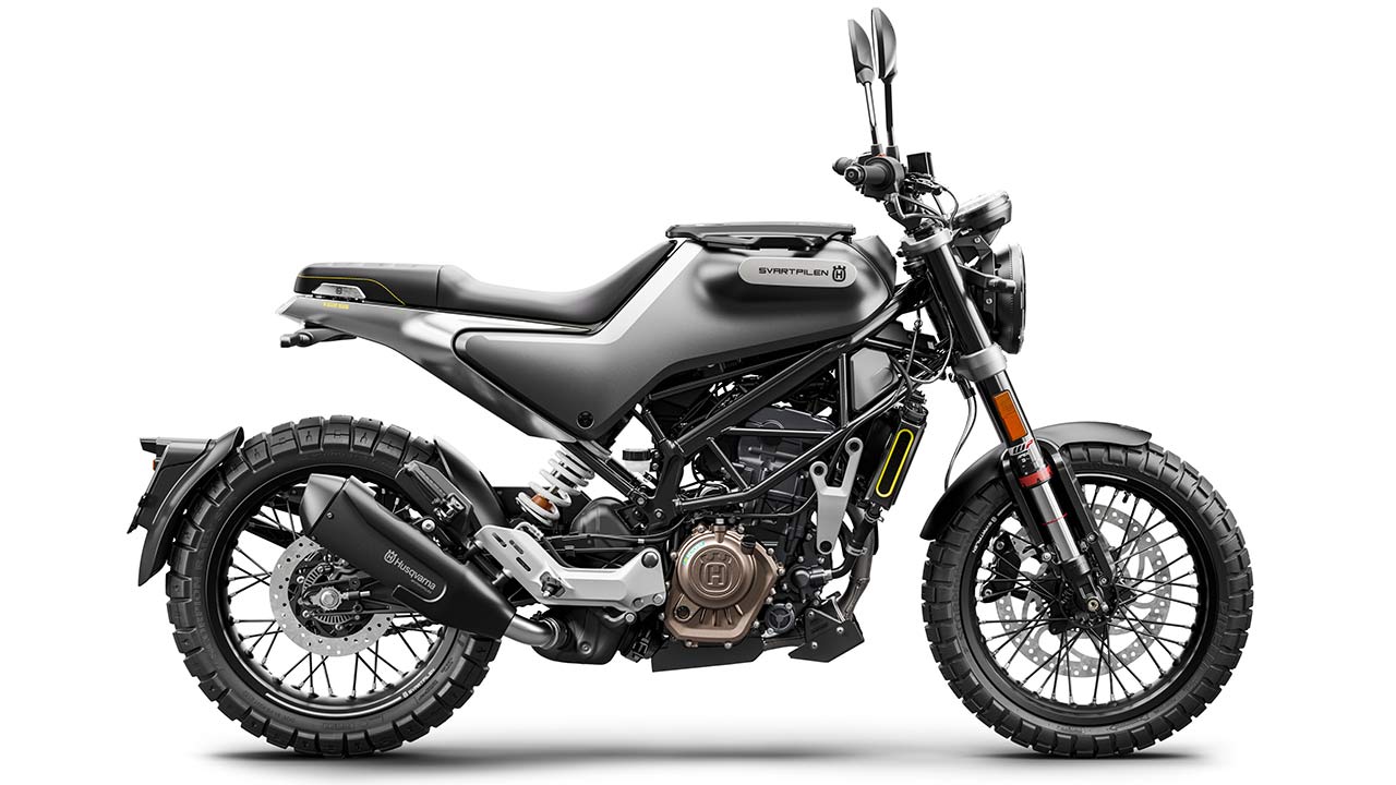 Motor und Fahrwerk der kleinen Husky stammen 1:1 aus der KTM 125 Duke.