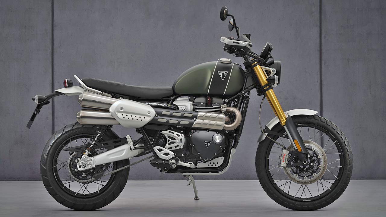 Triumph Scrambler XE des Modelljahrs 2021.