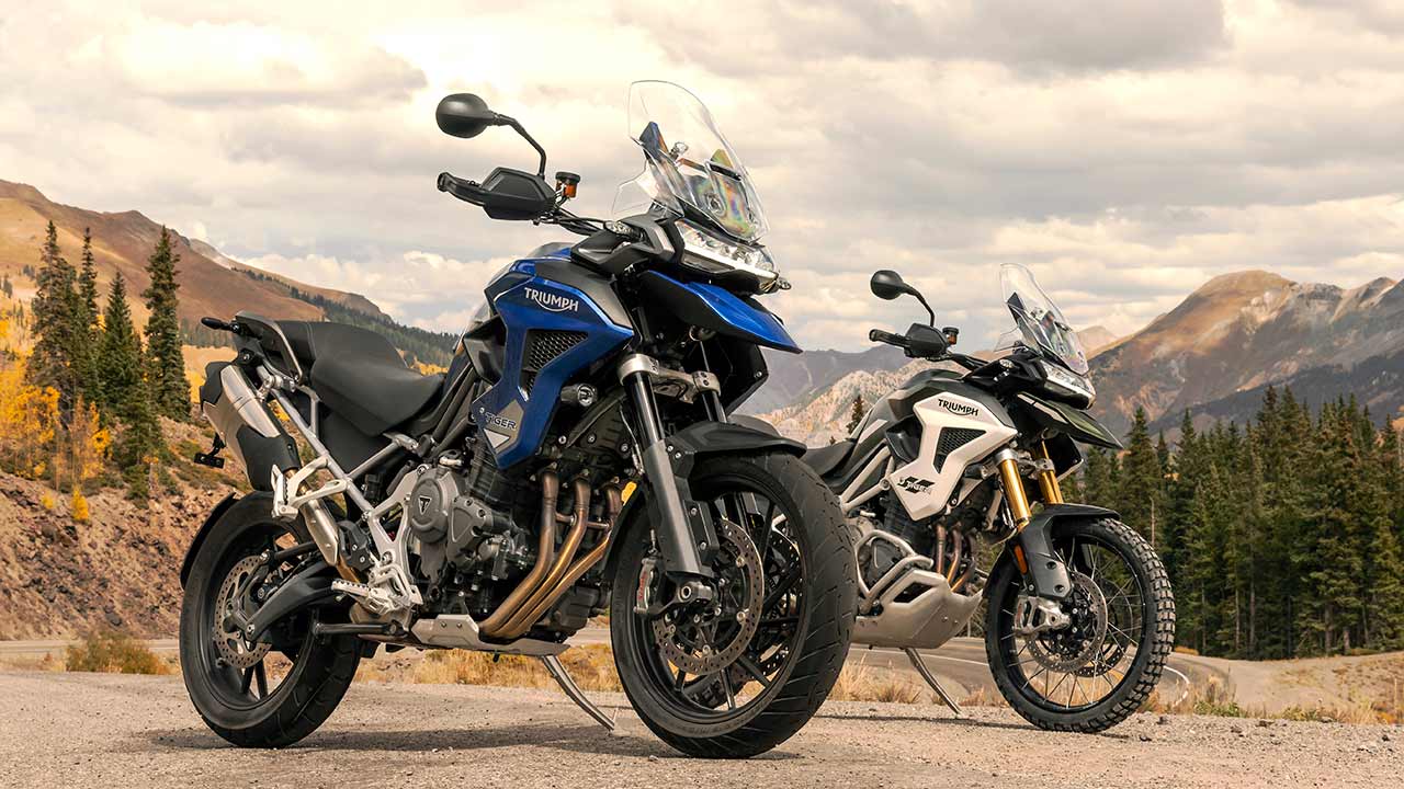 Aufwändig auf Vordermann gebracht: Die neue Tiger 1200-Familie von Triumph. Handelsstart: April 2022.