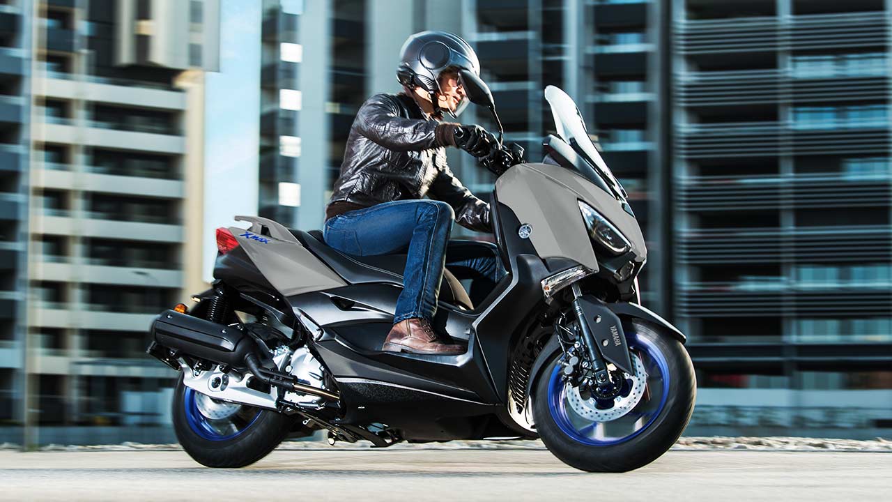 Der XMax 125 von Yamaha, Modelljahr 2021.