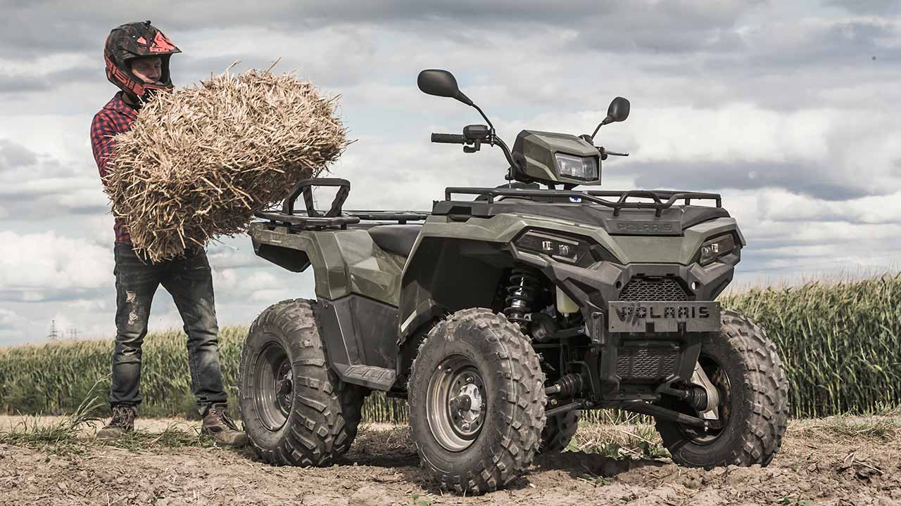 Optimiert für die Bedürfnisse des Landmanns: Das Sondermodell Agri Pro des Polaris Sportsman 570.