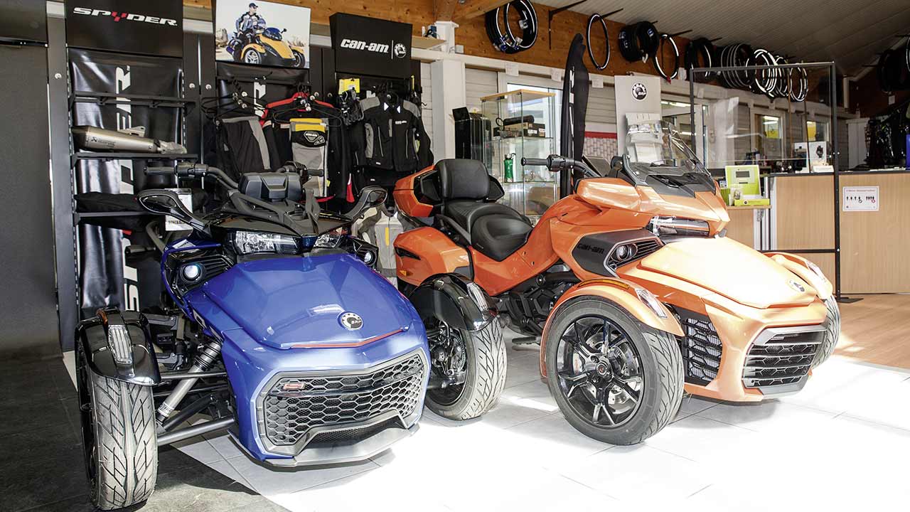 Mit den Three-Wheelern von Can-Am wusste sich Roland Heiss schon früh in Szene zu setzen. Heute kann man Ryker und Spider kaufen oder mieten.