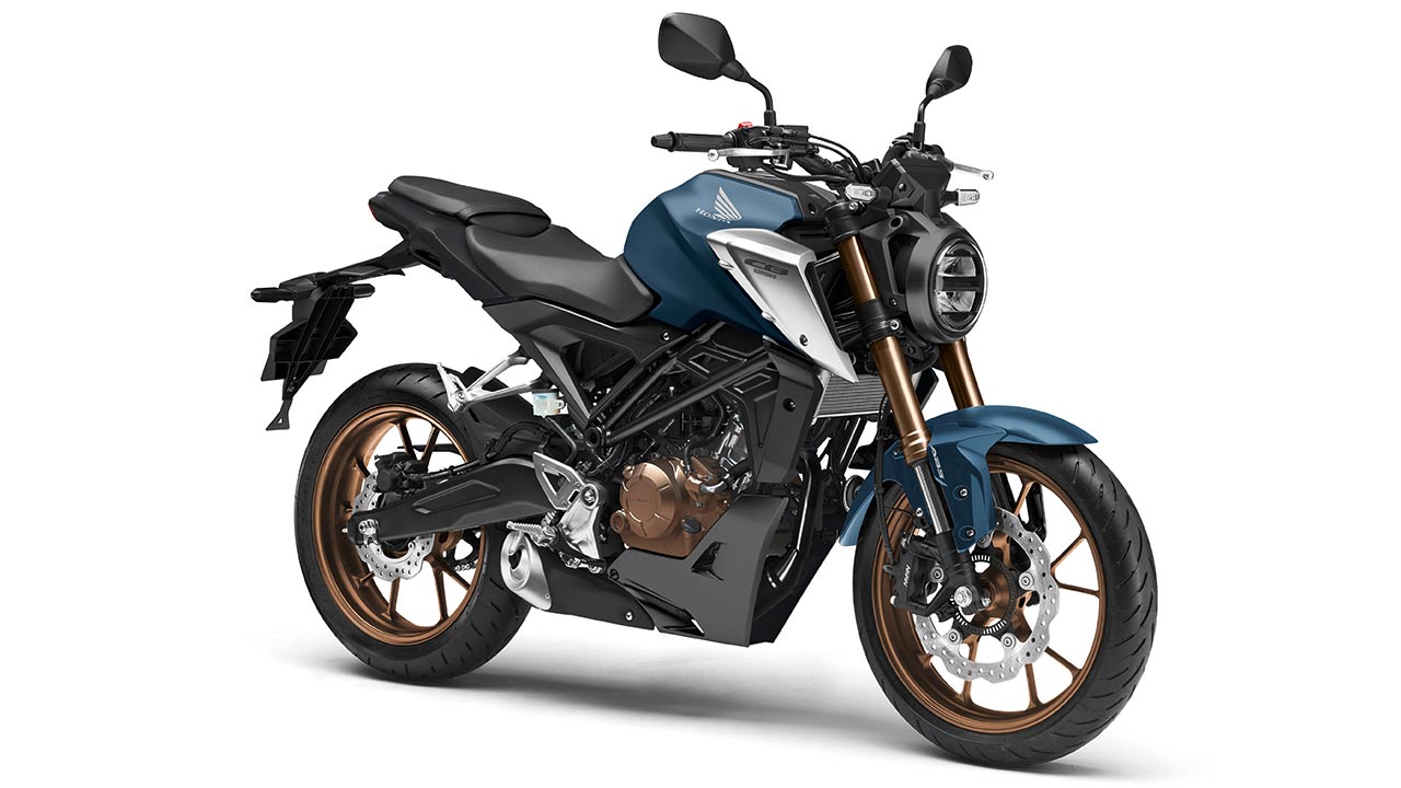 Honda CB125R des Modelljahrgangs 2021.