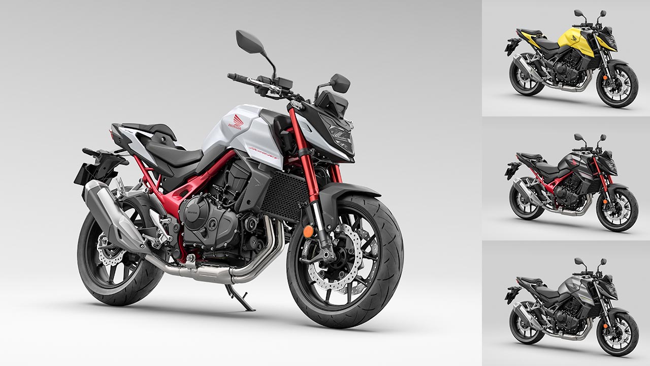 In vier Lackierungen wird die Honda Hornet an den Start gehen.
