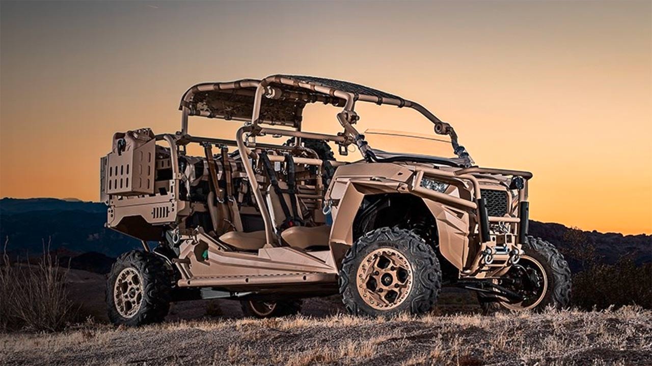 Bei dem neuen Einsatzfahrzeug handelt es sich um das Modell MRZR D4 des US-amerikanischen Fahrzeugherstellers Polaris.