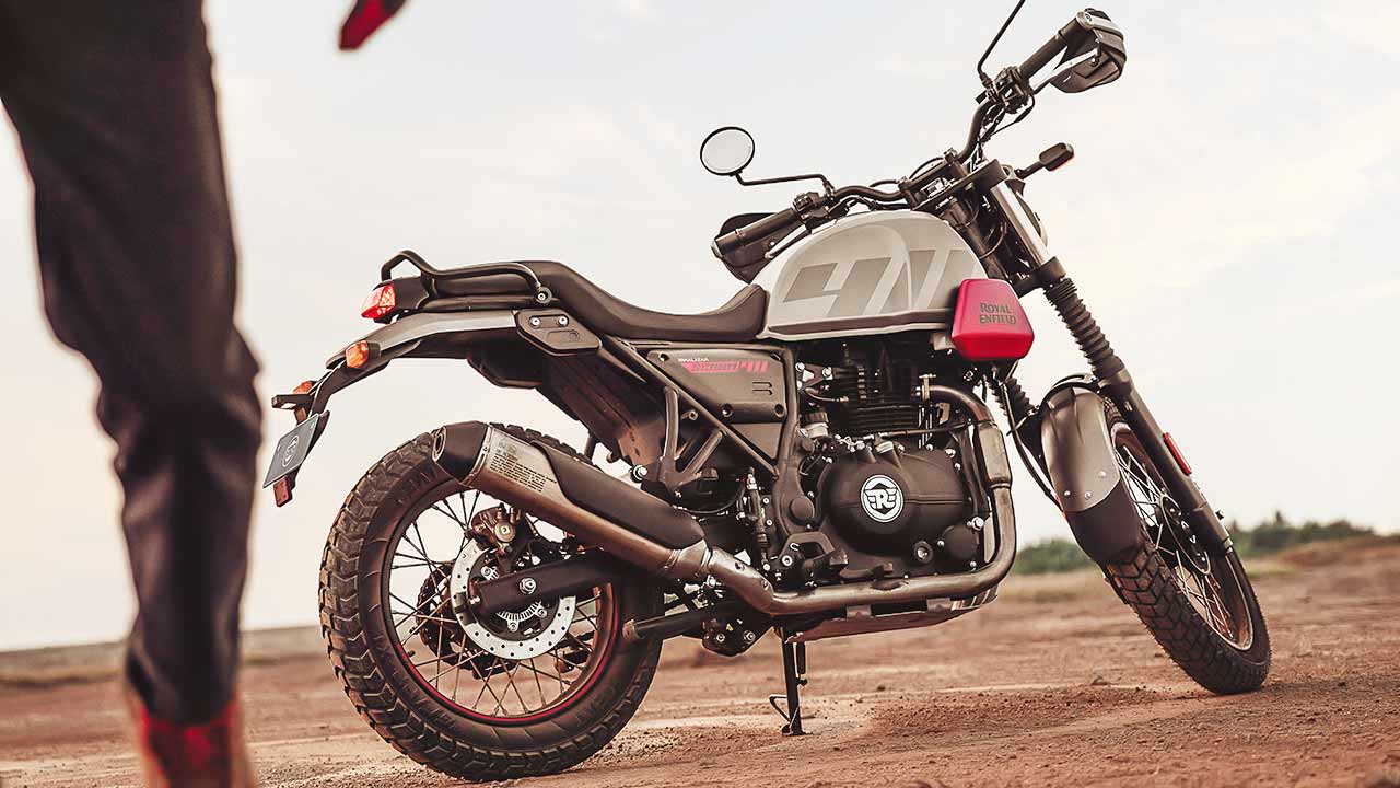 Eine dynamische Erscheinung: Royal Enfield Scram 411.