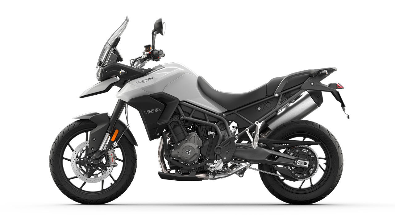 Neuer Motor, neuer Hauptrahmen, angeschraubtes Rahmenheck: Die Tiger 900 zeigt sich, verglichen mit dem 800er-Vorgänger, komplett überarbeitet.